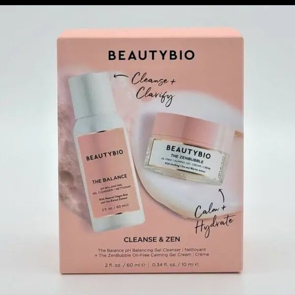 Beauty Bio Cleanse & Zen 2-Piece Mini Kit , The Balance & The Zenbubble NIB AUTH